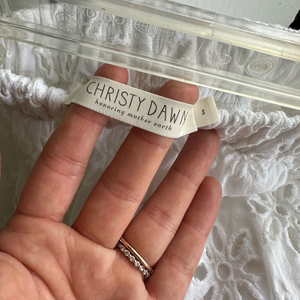 christy dawn white skirt